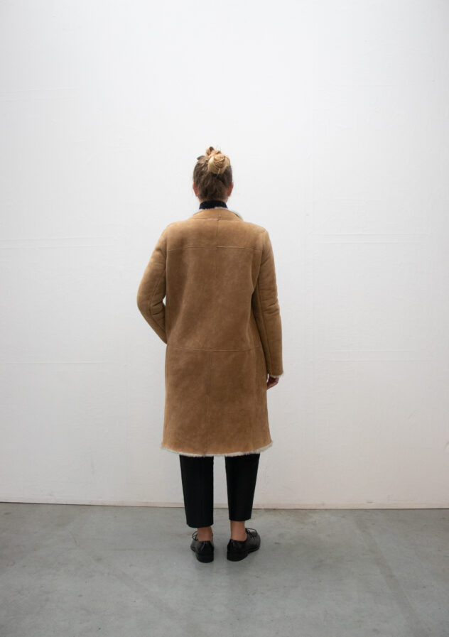 Inès & Maréchal camel lammy coat - size 36 - The Collectives Amsterdam