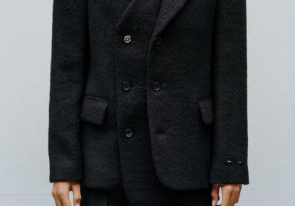 Black double layer wool blazer - The World is your Oyster - rent and buy secondhand designer items - The Collectives Amsterdam