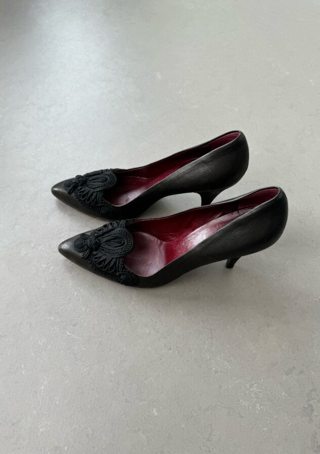 Prada black heels with pointed toe - size 37 - The Collectives Amsterdam