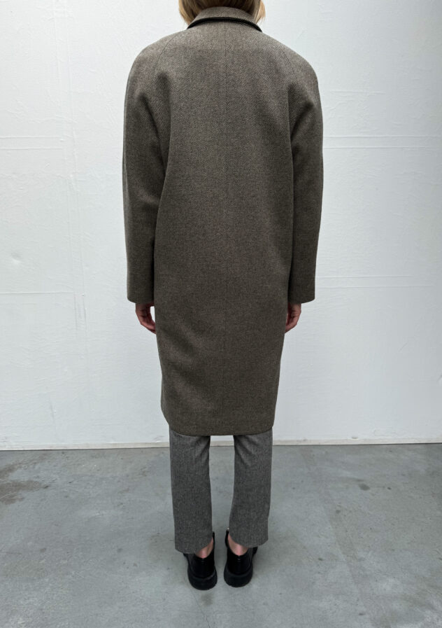 Lemaire mid length coat - brown - size 38 - The Collectives Amsterdam