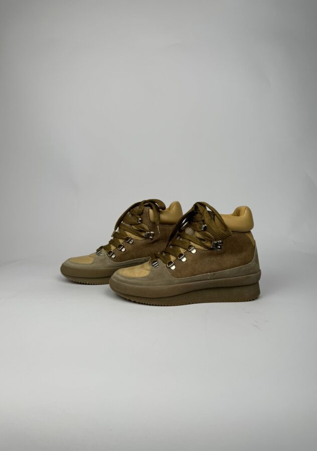 Isabel Marant brown with beige hiking boots - size 37 - buy now at The Collectives Amsterdam