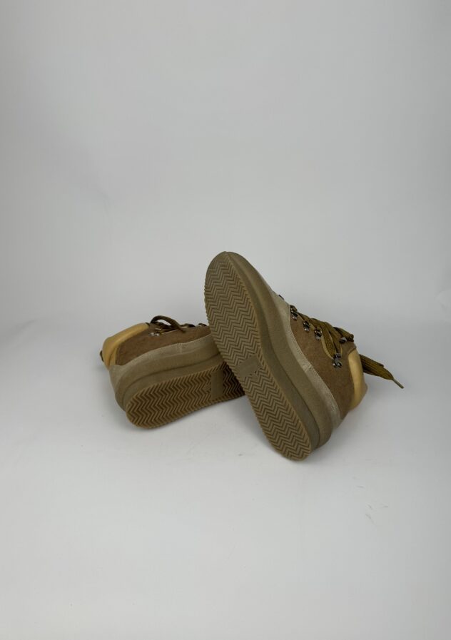 Isabel Marant brown with beige hiking boots - size 37 - buy now at The Collectives Amsterdam