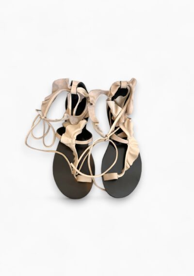 Isabel Marant Beige Lapsy Sandals - Size 40 - The Collectives Amsterdam - rent and buy secondhand and vintage designer clothes