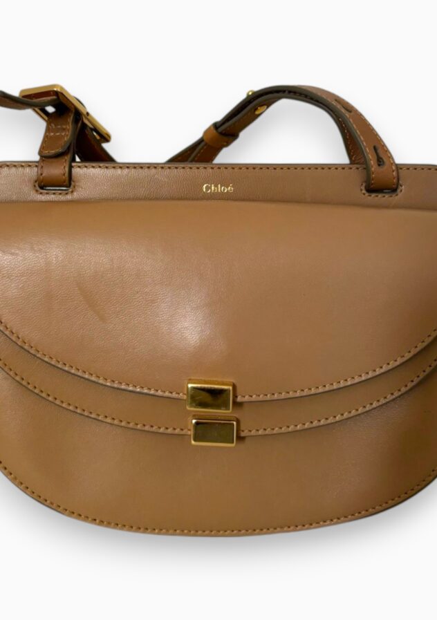 Chloe Georgia Camel bag - The Collectives Amsterdam - rent and buy secondhand and vintage designer clothes