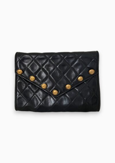 Chanel Mini Vintage Button Envelope Flap Bag - The Collectives Amsterdam - rent and buy secondhand and vintage designer clothes