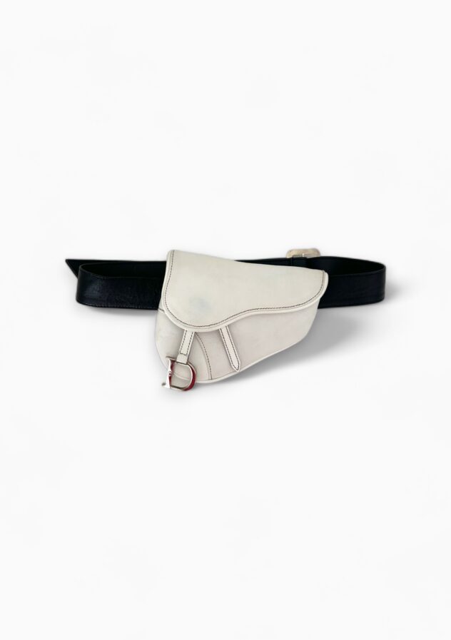 Christian Dior Saddle Leather Clutch Belt Bag - The Collectives Amsterdam - rent and buy secondhand and vintage designer clothes