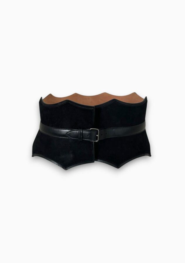 Alaïa suede corset belt - size 75 cm - The Collectives Amsterdam - rent and buy secondhand and vintage designer clothes