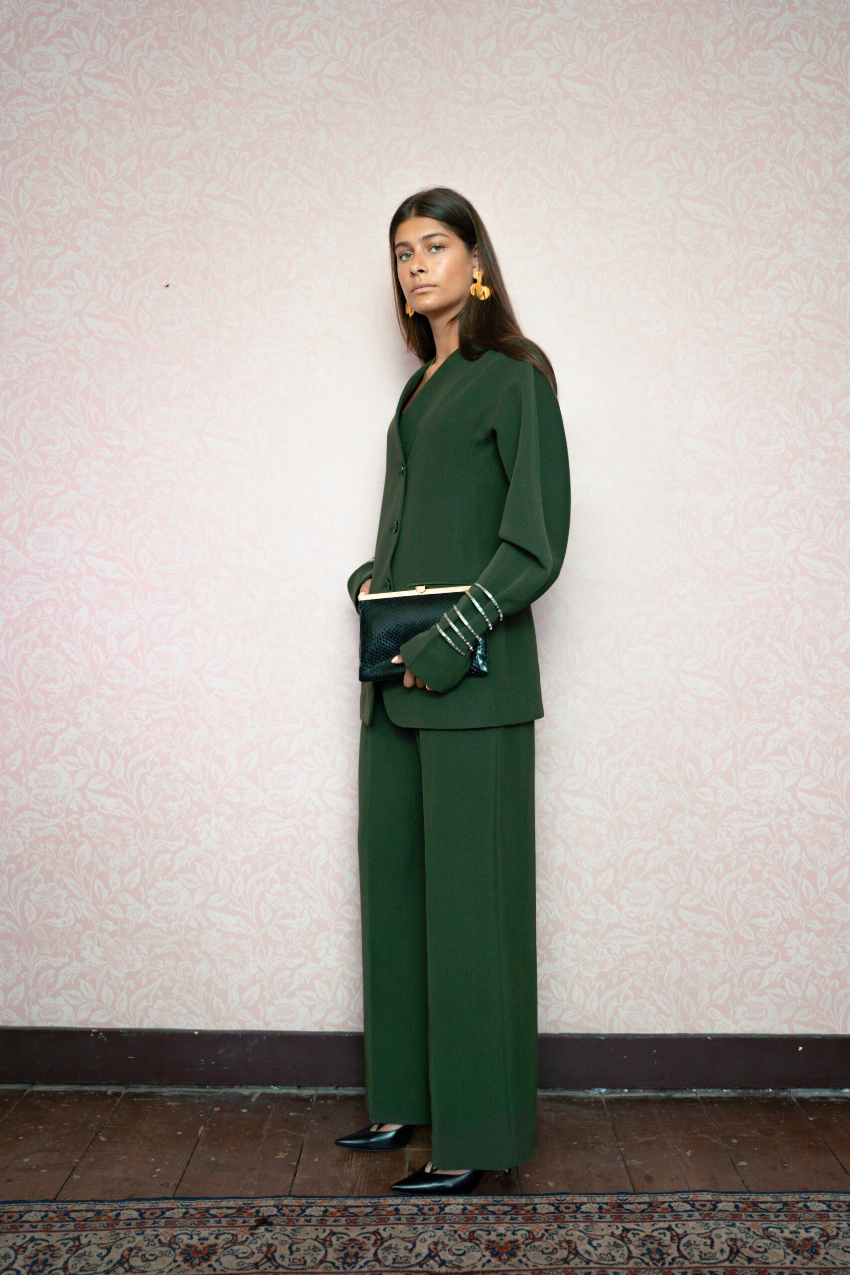 Set - Blazer and Pants - Green