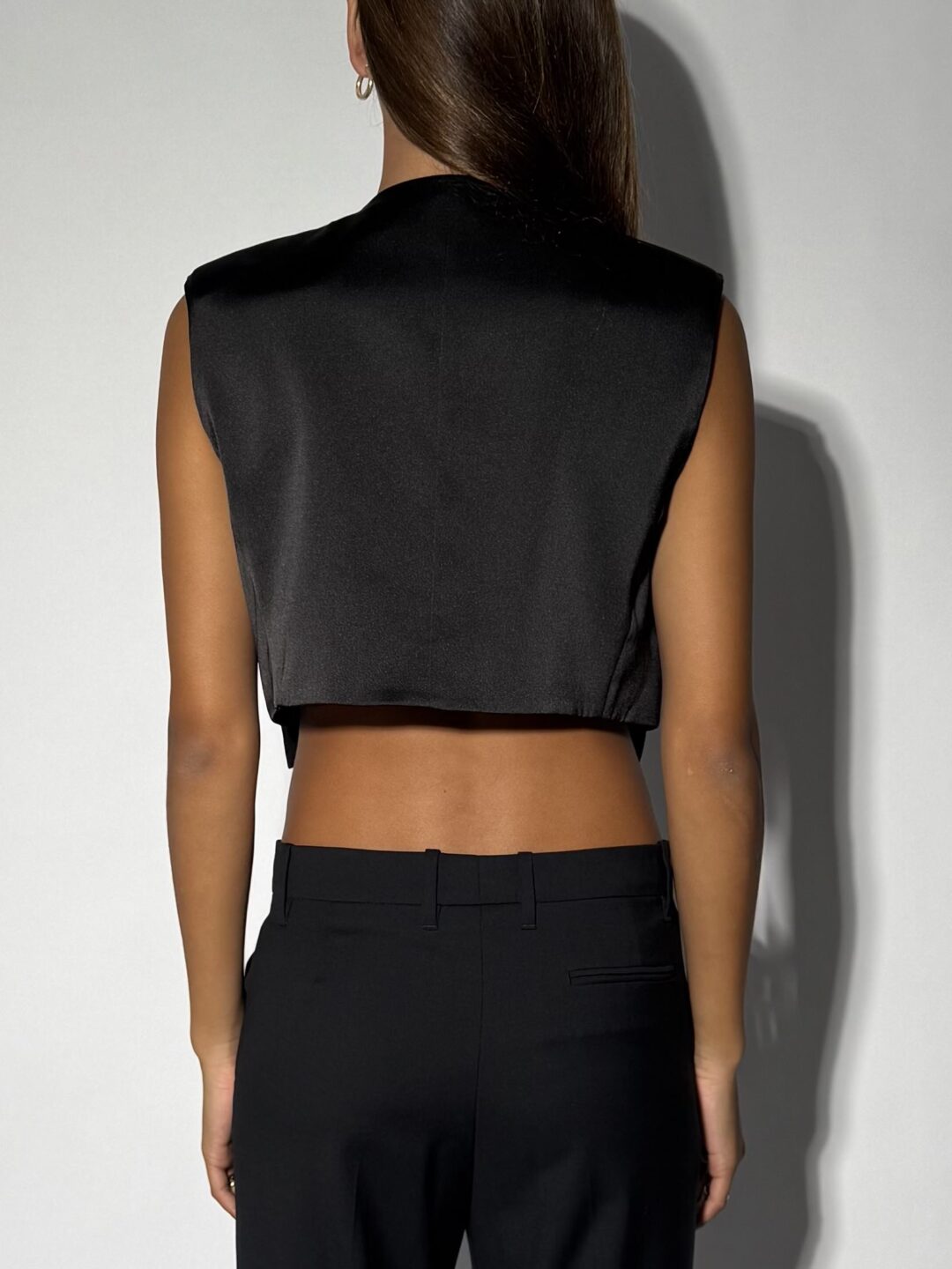 Black Bow Detail Top - Image 3